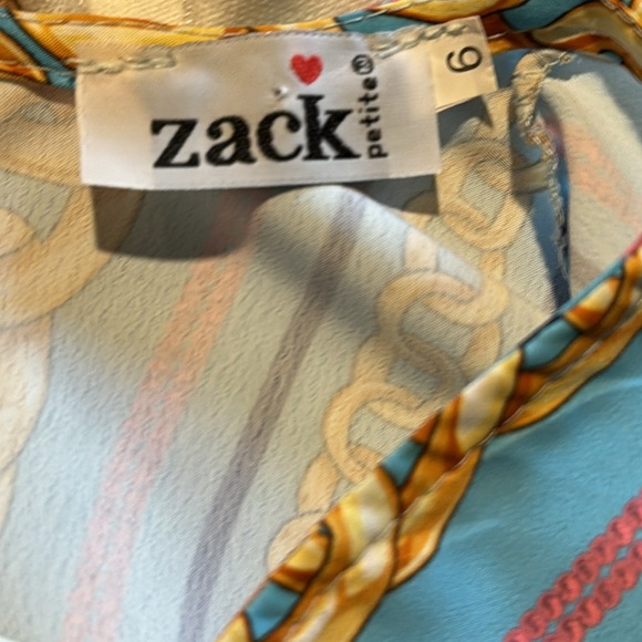 ZACK dress size 6. Worn once with tie waist - Picture 8 of 9